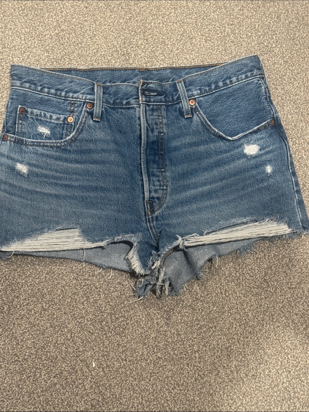 Levi’s 501 High-Rise Distressed Denim Women’s Shorts